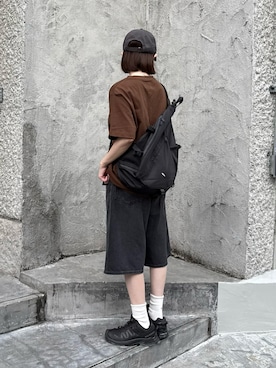 「アイテム（キャップ）」を使った、ukiさん（レディース・155cm）の夏コーディネート