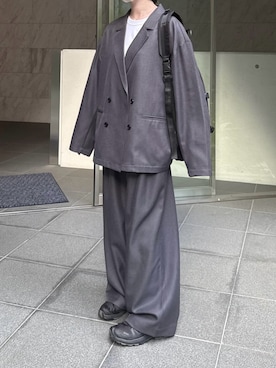 「BROKEN BASE（ブロークンベース）のアイテム」を使った、ukiさん（レディース・155cm）の秋コーディネート