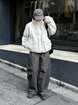 「BROKEN BASE（ブロークンベース）のアイテム」を使った、ukiさん（レディース・155cm）の春コーディネート