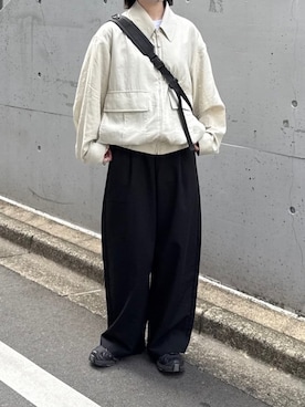 「BROKEN BASE（ブロークンベース）のアイテム」を使った、ukiさん（レディース・155cm）の春コーディネート