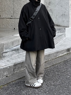 「flaner（フラネ）のアイテム」を使った、ukiさん（レディース・155cm）の冬コーディネート