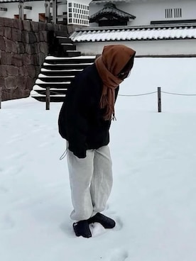 「SUBU(スブ)のアイテム」を使った、ukiさん(レディース・155cm)の冬コーディネート