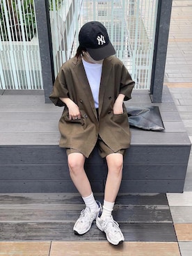 「アイテム（その他トップス）」を使った、ukiさん（レディース・155cm）の春コーディネート