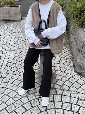 「CASPER JOHN（キャスパージョン）のアイテム」を使った、ukiさん（レディース・155cm）の秋コーディネート