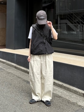 「BROKEN BASE（ブロークンベース）のアイテム」を使った、ukiさん（レディース・155cm）の春コーディネート