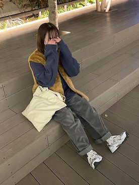 「アイテム（モッズコート）」を使った、ukiさん（レディース・155cm）の冬コーディネート