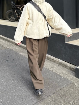 「アイテム（その他アウター）」を使った、ukiさん（レディース・155cm）の冬コーディネート