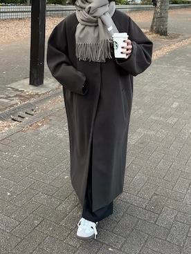 「flaner（フラネ）のアイテム」を使った、ukiさん（レディース・155cm）の冬コーディネート