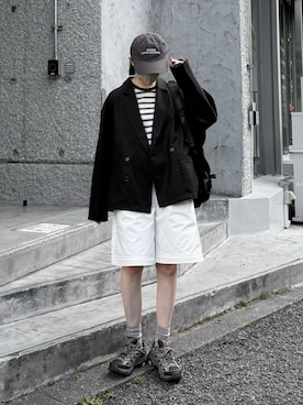 「MERRELL（メレル）のアイテム（シューズ）」を使った、ukiさん（レディース・155cm）の春コーディネート