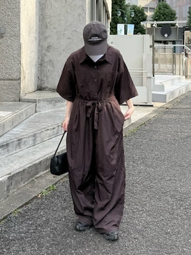 「アイテム（キャップ）」を使った、ukiさん（レディース・155cm）の夏コーディネート