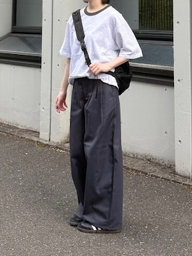 「BROKEN BASE（ブロークンベース）のアイテム」を使った、ukiさん（レディース・155cm）の春コーディネート