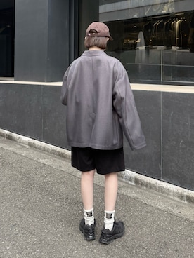 「アイテム（テーラードジャケット）」を使った、ukiさん（レディース・155cm）の秋コーディネート