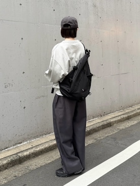 「アイテム（スウェット）」を使った、ukiさん（レディース・155cm）の秋コーディネート
