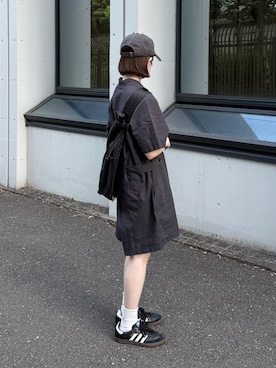 「アイテム（オールインワン・サロペット）」を使った、ukiさん（レディース・155cm）の夏コーディネート