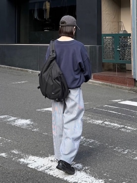 「BROKEN BASE（ブロークンベース）のアイテム」を使った、ukiさん（レディース・155cm）の春コーディネート