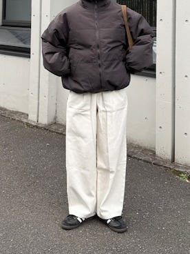 「flaner（フラネ）のアイテム」を使った、ukiさん（レディース・155cm）の冬コーディネート