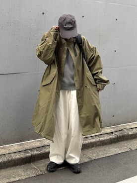 「flaner（フラネ）のアイテム」を使った、ukiさん（レディース・155cm）の冬コーディネート