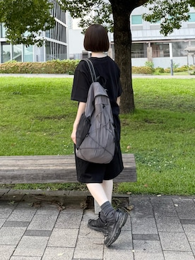 「full/fill.（フルフィル）のアイテム」を使った、ukiさん（レディース・155cm）の夏コーディネート