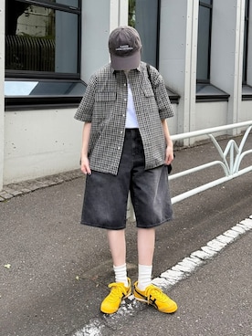 「Onitsuka Tiger（オニツカタイガー）のアイテム」を使った、ukiさん（骨格ストレート・レディース・155cm）の夏コーディネート