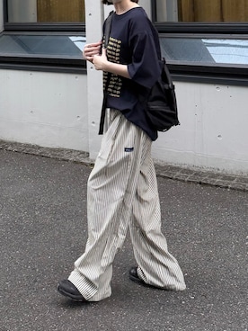 「アイテム（スニーカー）」を使った、ukiさん（レディース・155cm）の夏コーディネート