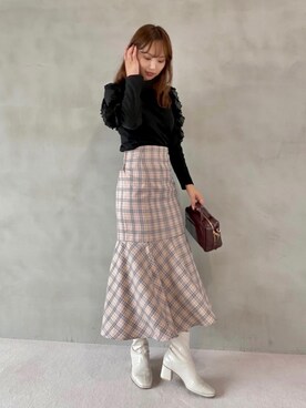 「きれいめコーディネート」｜miya【骨格ウェーブ/イエベ春】さん（レディース・160cm）の秋コーディネート