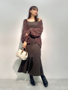 「アイテム（バッグ、ホワイト系）」を使った、miya【骨格ウェーブ/イエベ春】さん（レディース・160cm）の秋コーディネート