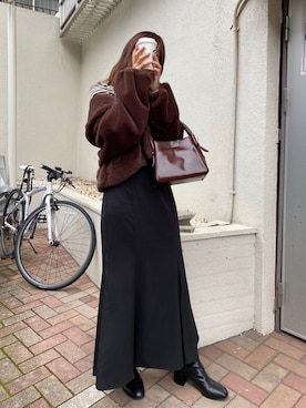 「ニット/セーター」｜「アイテム（その他アウター）」を使った、miya【骨格ウェーブ/イエベ春】さん（レディース・160cm）の秋コーディネート