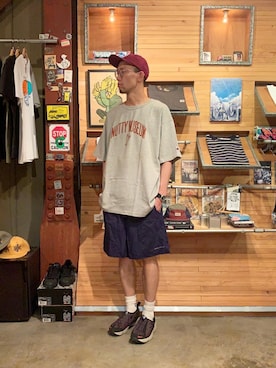 「BEDLAM（べトラム）のアイテム」を使った、BENCHさん（メンズ・178cm）の夏コーディネート