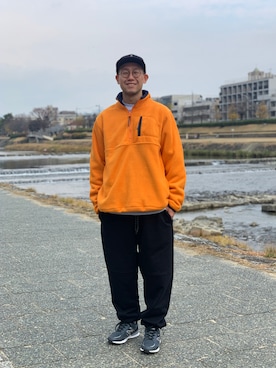 「BELIEF NYC（ビリーフニューヨーク）のアイテム」を使った、BENCHさん（メンズ・178cm）の冬コーディネート