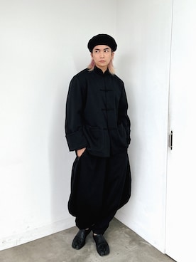 「CA4LA（カシラ）のアイテム」を使った、Micchiさん（メンズ・172cm）の秋コーディネート