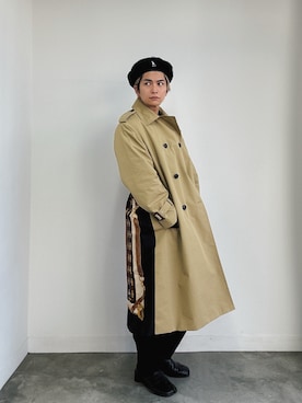 「アイテム（トレンチコート）」を使った、Micchiさん（メンズ・172cm）の秋コーディネート