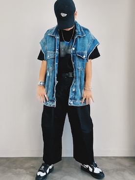 「アイテム（ブレスレット）」を使った、三井 裕貴さん（メンズ・172cm・30代）の秋コーディネート
