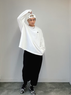 「アイテム（スラックス）」を使った、Micchiさん（メンズ・172cm・30代）の冬コーディネート