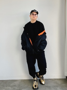 「yeezy」｜Micchiさん（メンズ・172cm）の冬コーディネート