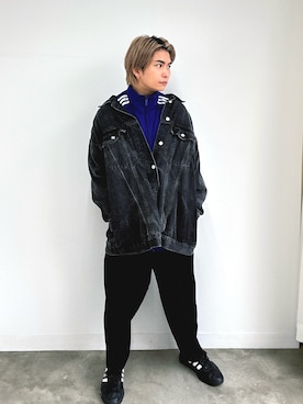 「アイテム（ジャージ）」を使った、Micchiさん（メンズ・172cm）の秋コーディネート