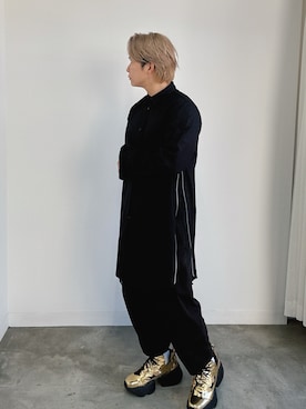 「スラックスパンツ」｜Micchiさん（メンズ・172cm）の秋コーディネート