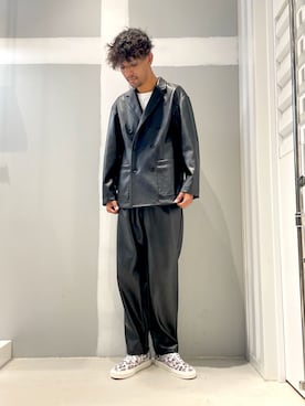 「JOINT WORKS（ジョイントワークス）のアイテム（テーラードジャケット）」を使った、TAKESHIさん（メンズ・178cm）の冬コーディネート