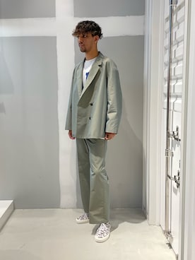 「JOINT WORKS（ジョイントワークス）のアイテム（テーラードジャケット）」を使った、TAKESHIさん（メンズ・178cm）の冬コーディネート