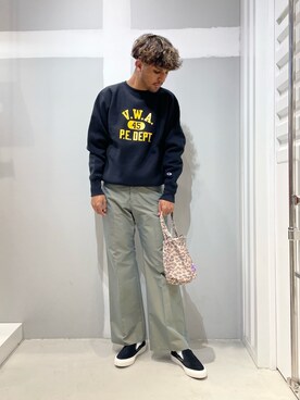 「JOINT WORKS（ジョイントワークス）のアイテム（パンツ）」を使った、TAKESHIさん（メンズ・178cm）の冬コーディネート