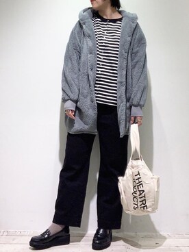 「PUAL CE CIN（ピュアルセシン）のアイテム（その他アウター）」を使った、suzuさん（レディース・167cm）の冬コーディネート