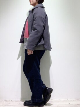 「PUAL CE CIN（ピュアルセシン）のアイテム（その他アウター）」を使った、suzuさん（レディース・167cm）の冬コーディネート