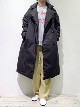 「PUAL CE CIN（ピュアルセシン）のアイテム（ダウンジャケット/コート）」を使った、suzuさん（レディース・167cm）の秋コーディネート