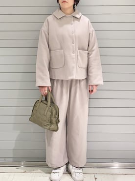 「PUAL CE CIN（ピュアルセシン）のアイテム（その他アウター）」を使った、suzuさん（レディース・167cm）の冬コーディネート