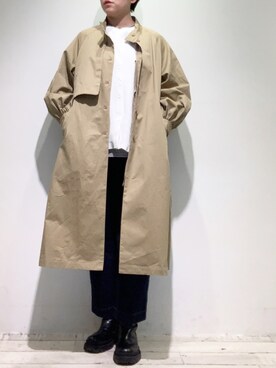 「PUAL CE CIN（ピュアルセシン）のアイテム（その他アウター）」を使った、suzuさん（レディース・167cm）の冬コーディネート
