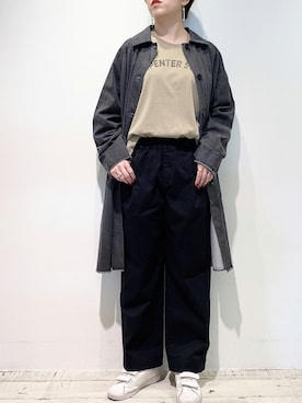 「PUAL CE CIN（ピュアルセシン）のアイテム（その他アウター）」を使った、suzuさん（レディース・167cm）の秋コーディネート