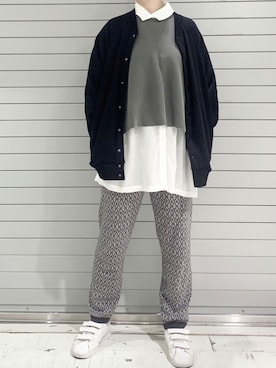 「PUAL CE CIN（ピュアルセシン）のアイテム（ブルゾン）」を使った、suzuさん（レディース・167cm）の秋コーディネート