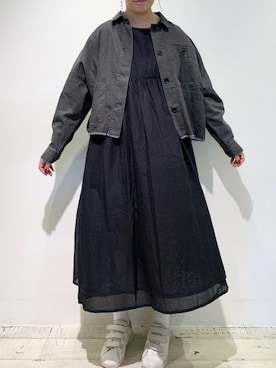 「PUAL CE CIN（ピュアルセシン）のアイテム（その他アウター）」を使った、suzuさん（レディース・167cm）の秋コーディネート