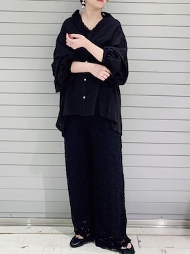 「PUAL CE CIN（ピュアルセシン）のアイテム（パンツ）」を使った、suzuさん（レディース・167cm）の夏コーディネート