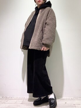 「PUAL CE CIN（ピュアルセシン）のアイテム（その他アウター）」を使った、suzuさん（レディース・167cm）の秋コーディネート