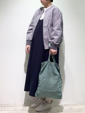 「PUAL CE CIN（ピュアルセシン）のアイテム（ノーカラージャケット）」を使った、suzuさん（レディース・167cm）の春コーディネート